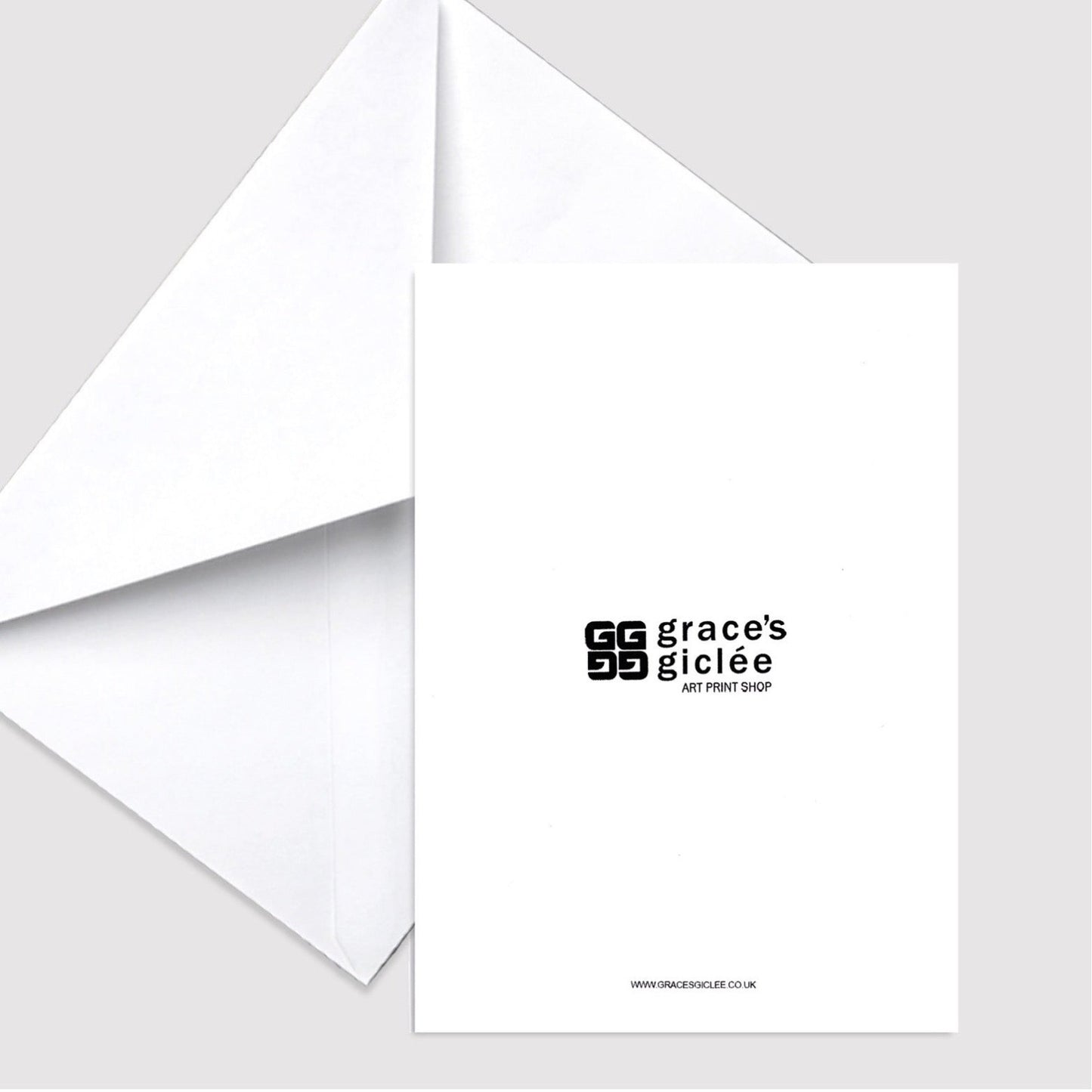 Grace's Giclee Art Print Shop Reverse of Card