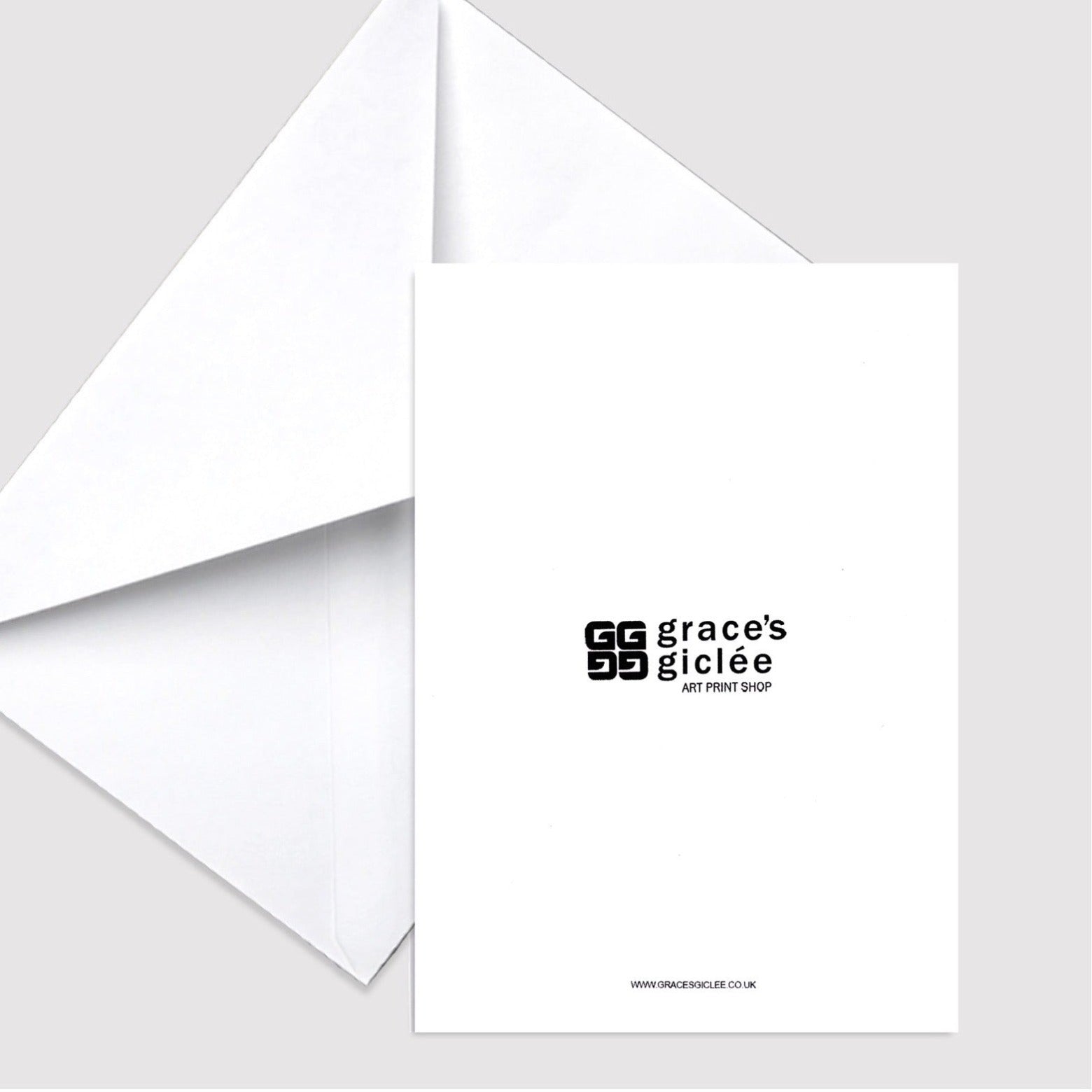 Grace's Giclee Art Print Shop Reverse of  Card