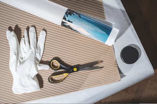 How to Flatten  Rolled Art Prints