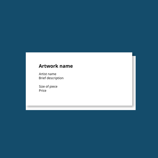 Gallery Artwork Labels